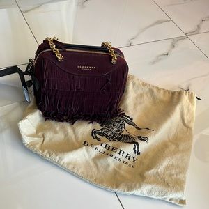 Burberry Mahogany Red Handbag!